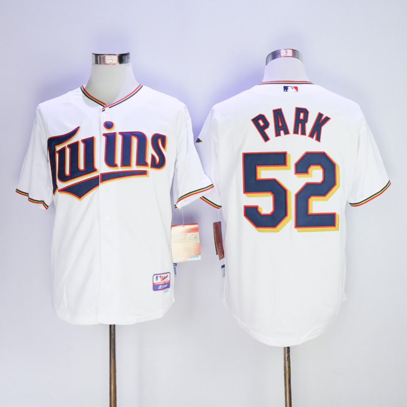Men Minnesota Twins #52 Park White MLB Jerseys->minnesota twins->MLB Jersey